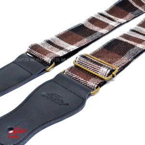 FORTIS สายสะพายกีต้าร์ หัวหนังแท้ FS-012 Scott หัวหนังแท้ คุณภาพดี