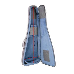 JC กระเป๋าเบสไฟฟ้า บุหนา 23 มิล BB-2029 สีเทาดำ บุโฟมกันกระแทกหนา 1 นิ้ว