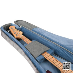 JC กระเป๋าเบสไฟฟ้า บุหนา 23 มิล BB-2029 สีเทาดำ มีหมอนรองคอภายในกระเป๋า