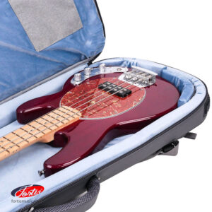 JC กระเป๋าเบสไฟฟ้า บุหนา 23มิล BB-2121 สีเทา ผ้าซับในเป็นผ้าขนสัตว์