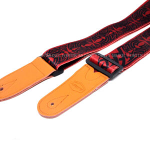 สายสะพายกีต้าร์ MUSE'S Tatoo guitar strap G34 สายสะพายคุณภาพดี หัวหนังแท้