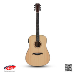 กีตาร์โปร่งไฟฟ้าขนาด acoustic guitar 41 inch นิ้ว ทรง dreadnought