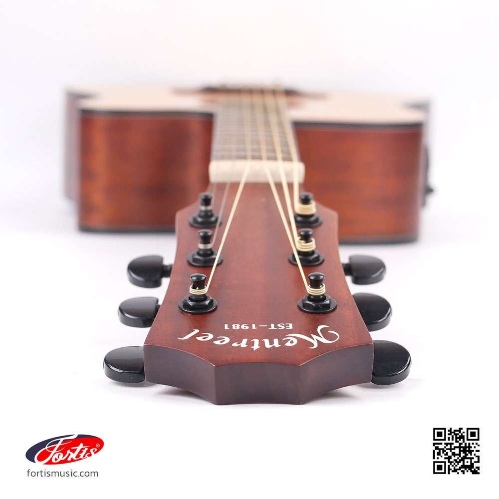 Nut และ Saddle เป็นพลาสติกผสมแกรไฟต์