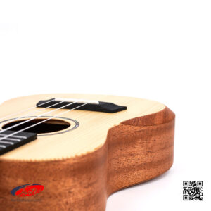 Mentreel Ukulele อูคูเลเล่ 23 นิ้ว UK-23-400 สีอ่อน ไม้ด้านข้าง-ด้านหลัง Laminated Sapele