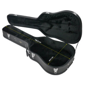 ฮาร์ดเคส กีต้าร์โปร่ง 41 นิ้ว ฮาร์ดเคสไม้ คาราบาว ภายในเป็นโฟมนุ่ม หนา 15 mm. คลุมด้วยผ้ากำมะหยี่ขนยาว