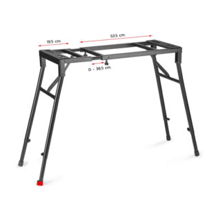 Aweda ขาตั้งคีย์บอร์ด ขาตั้งเปียโนไฟฟ้า AKS-1175 มีแป้นรับคีย์บอร์ดที่สามารถปรับความกว้างได้ตั้งแต่ 73.5 – 111.5 ซม. และมีความสูง 59 – 71.5 ซม.