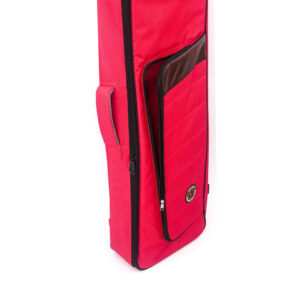 D&J กระเป๋าคีย์บอร์ด 61คีย์ Elite สีแดงคาดน้ำตาล