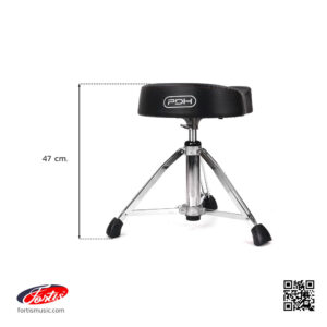 PDH เก้าอี้กลอง สีดำ Drum Stool Dimension