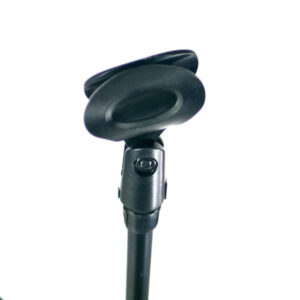 ตัวอุปกรณ์ ทำด้วยโลหะ สีดำ พับเก็บง่าย น้ำหนักเบา แข็งแรง ทนทาน มียางกันลื่น