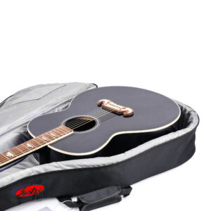 JC กระเป๋ากีต้าร์โปร่ง จัมโบ้ 20 มิล GB-2128 สีดำ ผลิตจากผ้า 600D เคลือบ PVC กันน้ำ ผ้าซับในเป็นผ้าร่ม