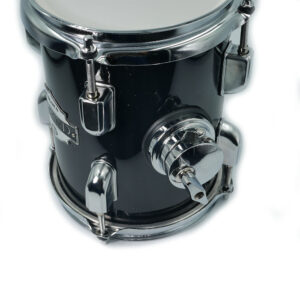 Makana กลองทอมเสริม 6 นิ้ว สีดำเงา เสียงแหลม ไพเพราะ ตรงสเปค Tom Tom ขอบโครเมี่ยม หนา 1.5 mm ชนิด 4 ลัค ชุบโครเมี่ยม