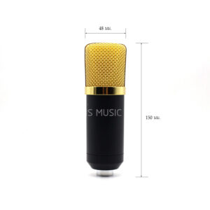 Condenser Microphone ไมค์คอนเดนเซอร์ S-810 ขนาดความกว้าง 48 มม. สูง 150 มม.