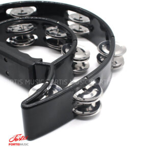 Tambourine แทมบูรีนไฟเบอร์ MLY สีดำ เล่นง่ายเหมาะสำหรับทุกเพศทุกวัย
