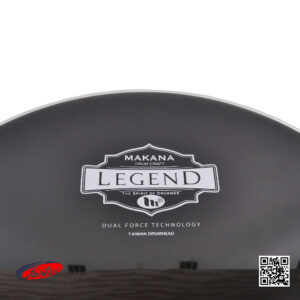 หนังกลอง Makana Legend CPBL2522 ขนาด 22 นิ้ว หนังกลองสีดำ ผิวแบบเงา (Glossy)