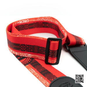 Hipster สายสะพายกีต้าร์ Trital สีแดง สายคล้องคอกีต้าร์ยาว 150 cm