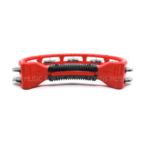 Tambourine แทมบูรีน ไฟเบอร์ A สีแดง ให้จังหวะที่มีความสนุกสนานและเร้าใจ
