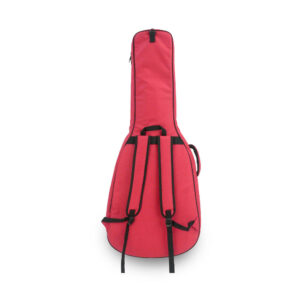 D&J กระเป๋ากีต้าร์โปร่ง 41 นิ้ว DJ10 สีแดง มีสายสะพายและหูหิ้ว