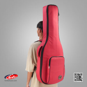D&J กระเป๋ากีต้าร์โปร่ง 41 นิ้ว DJ10 สีแดง กระเป๋าสำหรับใส่กีตาร์โปร่งขนาด 41 นิ้ว