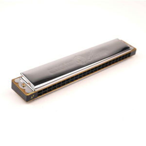 Golden Cup Harmonica ฮาร์โมนิกา เมาท์ออแกน 24 ช่อง บอดี้ทำจากเหล็กชุบนิกเกิลอย่างดี สีเงินสวยงาม
