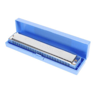 childhood melody harmonica เมาท์ออแกน 24 ช่อง บรรจุในกล่องพลาสติกแข็งฟ้า