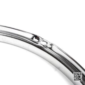 V-TECH ขอบกลอง 2.3 mm 14 นิ้ว 8 lugs ขอบบน รูร้อยน็อต 8 รู โลหะชุบโครเมี่ยม Electro