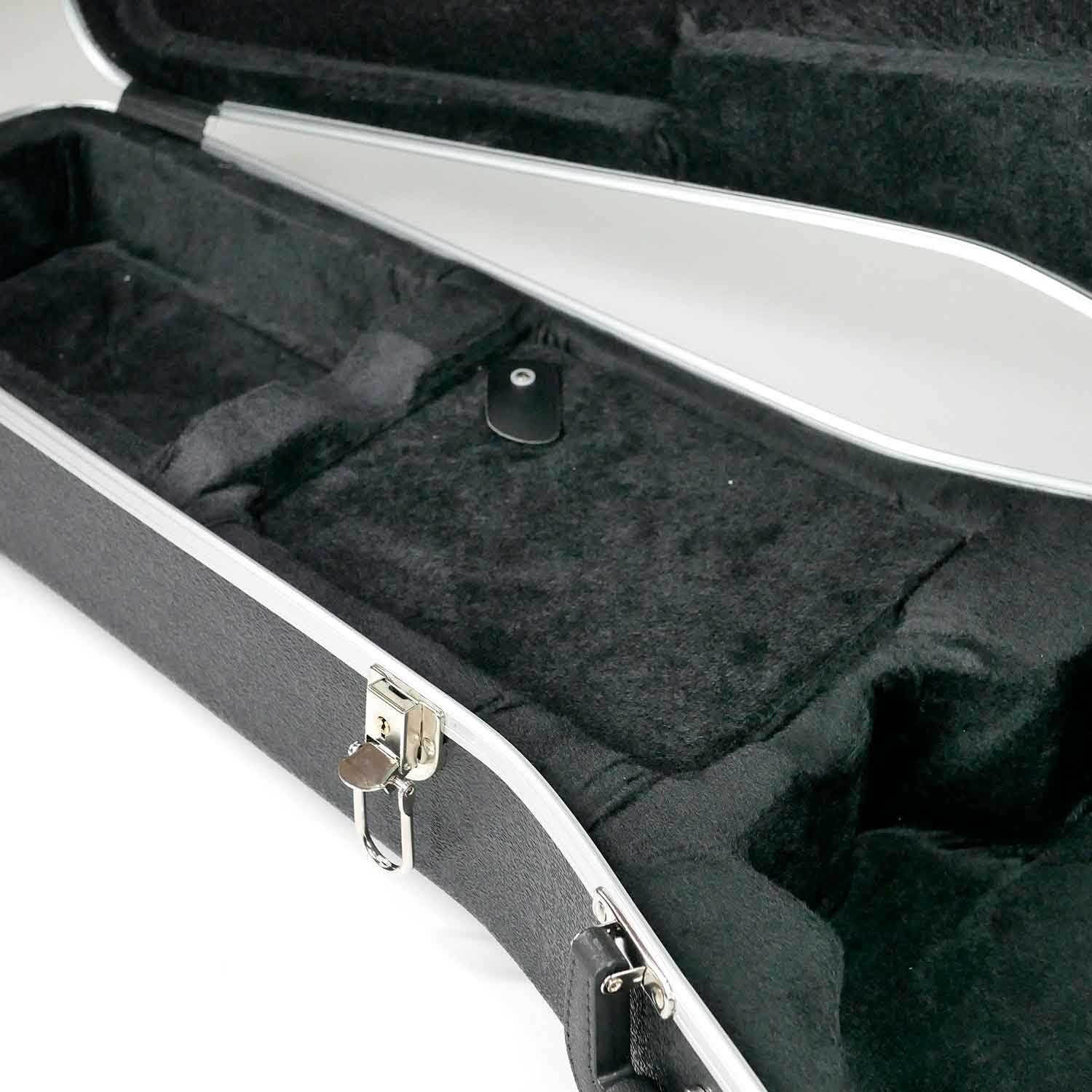 Guitar Hardcase ฮาร์ดเคสกีต้าร์โปร่ง H-WC-500 สีดำ ขนาดภายในความยาว 112 cm x 41 cm