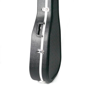 Guitar Hardcase ฮาร์ดเคสกีต้าร์โปร่ง H-WC-500 สีดำ มีบานพับเหล็ก 3 ตัว ตัวล็อคเหล็ก 4 จุด สามารถใช้กุญแจล็อคได้