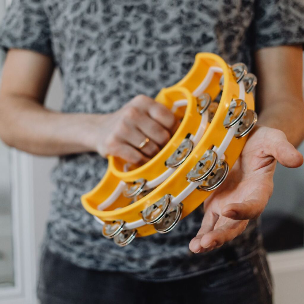 แทมบูรีน Tambourine พลาสติก